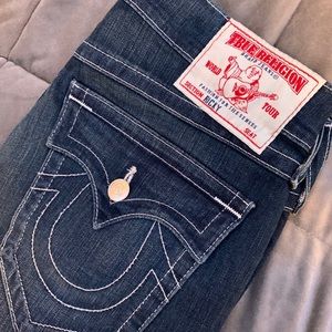 Men’s True Religion Straight Leg Dark Wash Denim